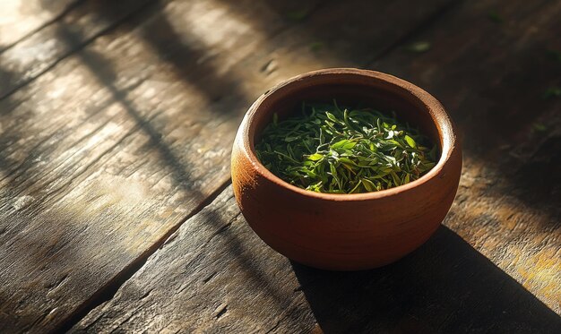 miska s čerstvými bylinkami